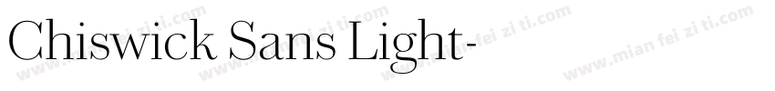 Chiswick Sans Light字体转换